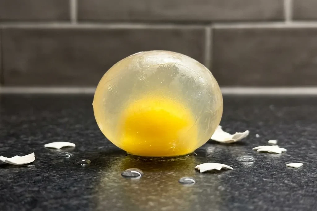 Gumowe jajko, które odbija się od blatu: Sprytny trik z octem na domowy eksperyment