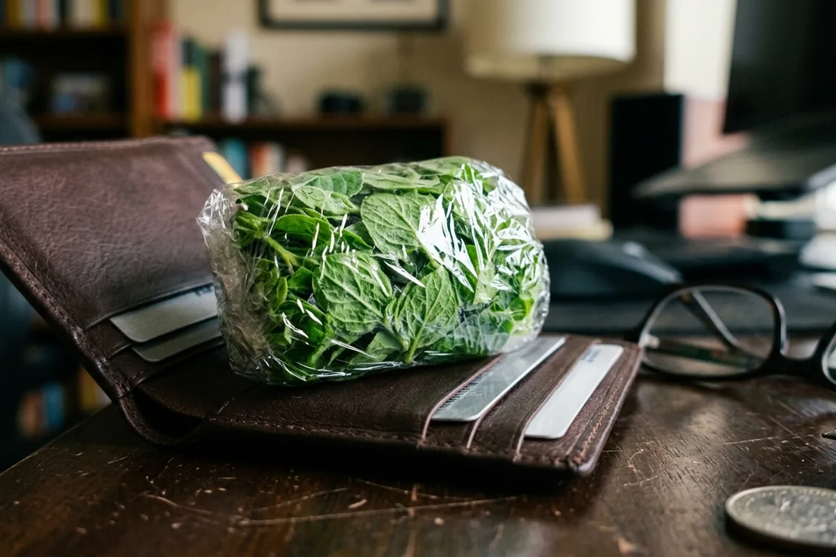 Oregano zawinięte w folię spożywczą to nie przyprawa, lecz domowy sposób na porządek w finansach