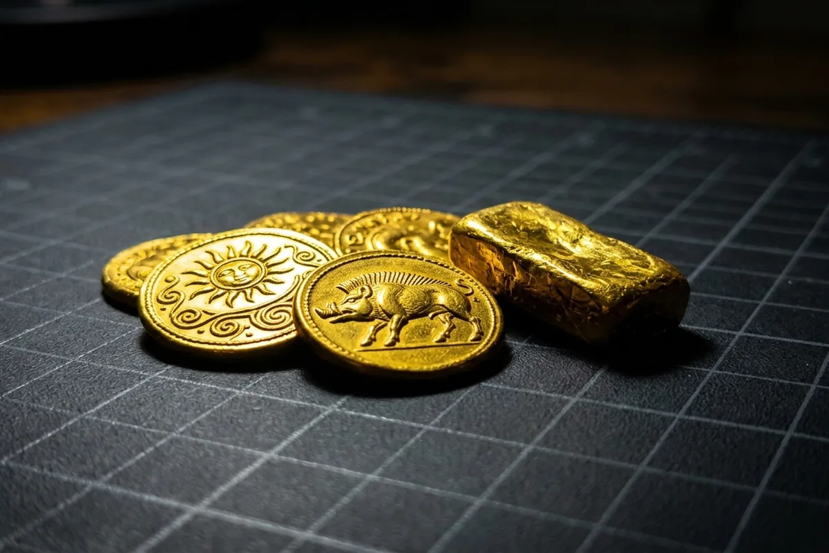 Skarb stulecia na polu uprawnym. Znalazł celtyckie złoto i sztabki ukryte głęboko w ziemi